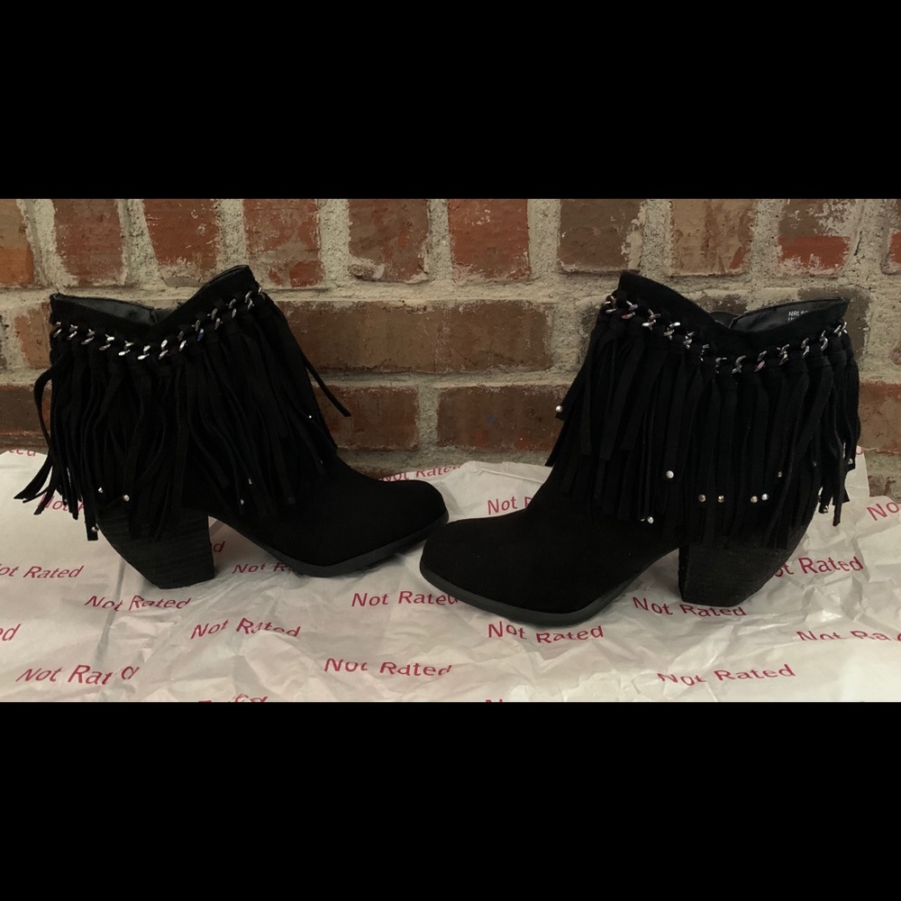 New ! Not Rated Fringe Boots